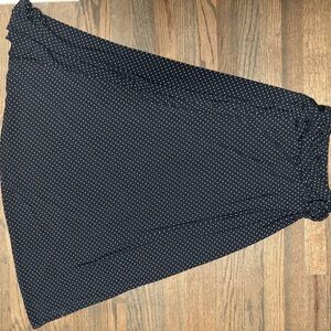 Elegant Black Polka Dot Skirt